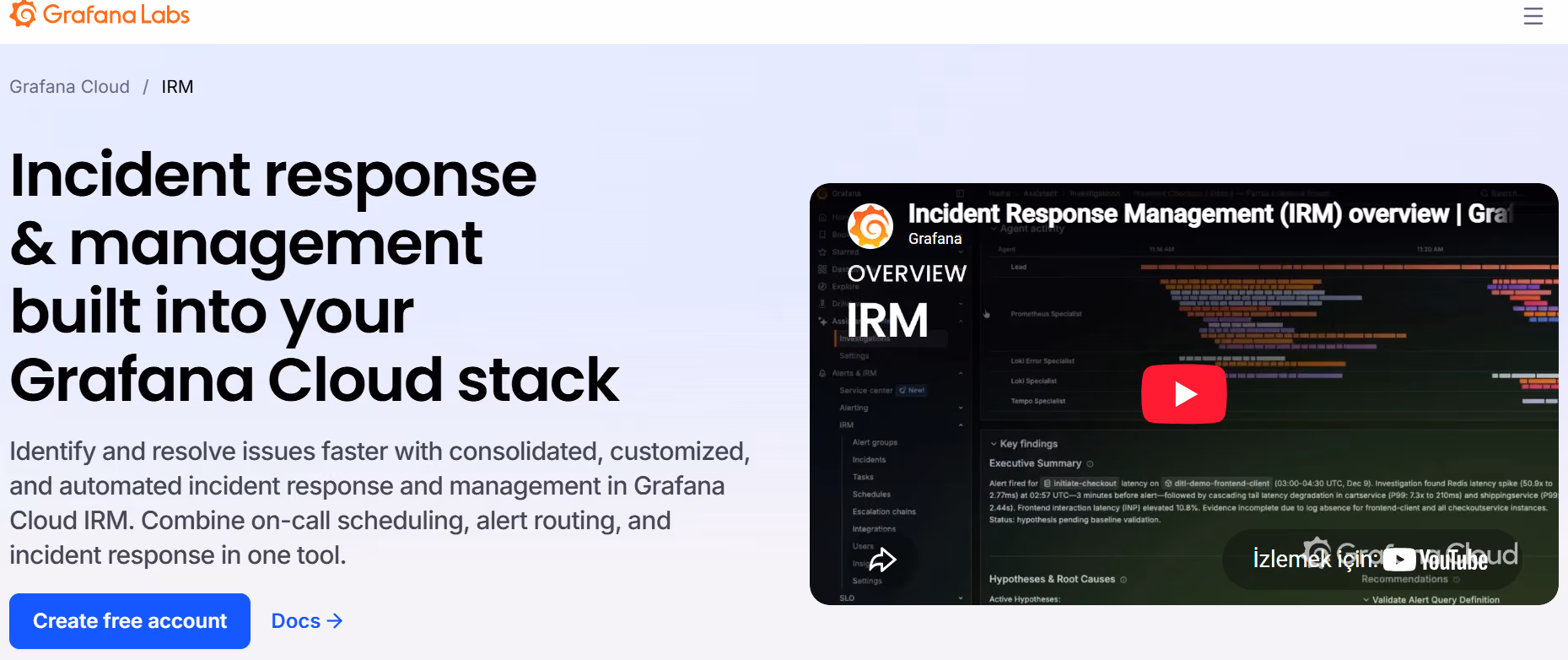 incident management Grafana