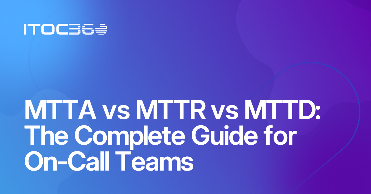 MTTA vs MTTR vs MTTD: The Complete Guide for On-Call Teams