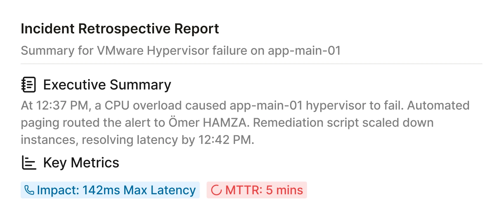Full-stack visibility and AI retrospectives